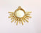 Sun Charms Blank Bezel Resin Bezel Mosaic Mountings Gold Plated Charms (34x40mm) (16 mm Bezel Inner Size)  G20983