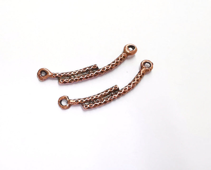 4 Copper Charms Connector Antique Copper Plated Charms (43mm)  G20751