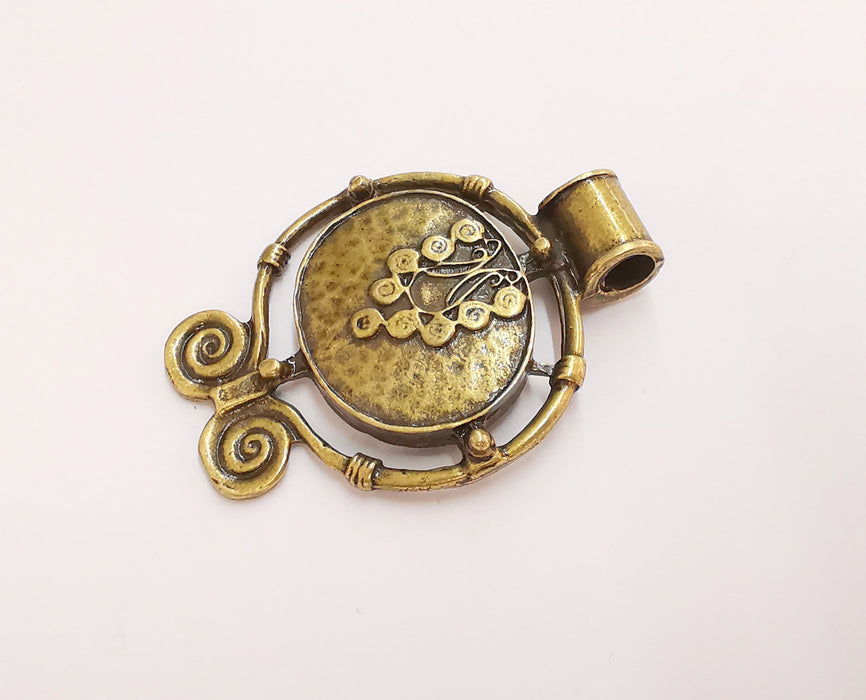 Antique Bronze Pendant Antique Bronze Plated Pendant (54x40mm)  G7147