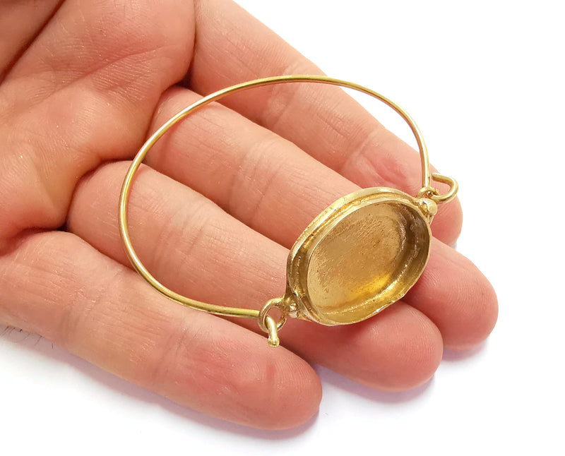 Hammered Bracelet Blanks Cuff Blanks Bracelet Blank Raw Brass (25x18 mm Blanks ) G20789