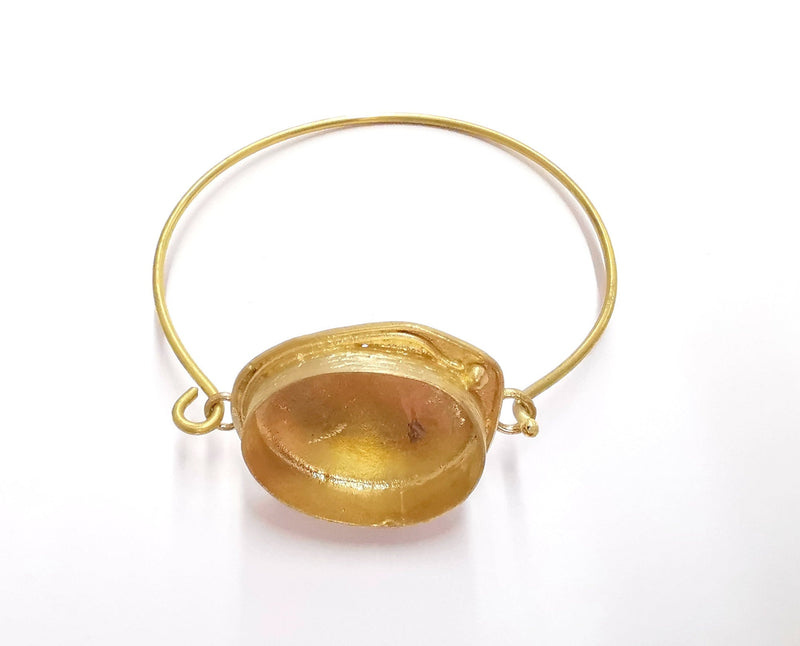 Hammered Bracelet Blanks Cuff Blanks Bracelet Blank Raw Brass (25x18 mm Blanks ) G20791