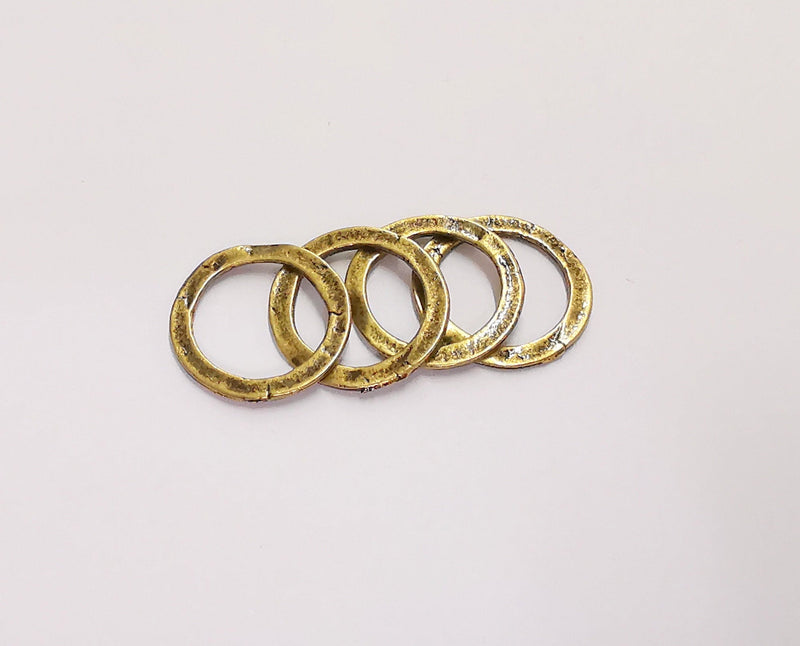 10 Circle Findings Antique Bronze Plated Findings (18mm) G20813