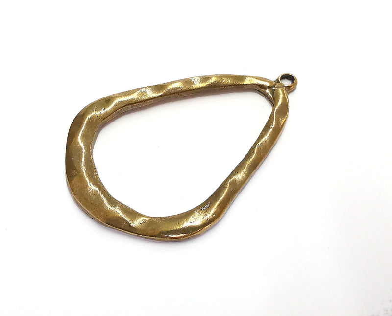 Drop Antique Bronze Pendant Antique Bronze Plated Pendant (64x43mm)  G21148