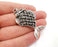 Fish Charms Antique Silver Plated Charms (56x32mm)  G21157