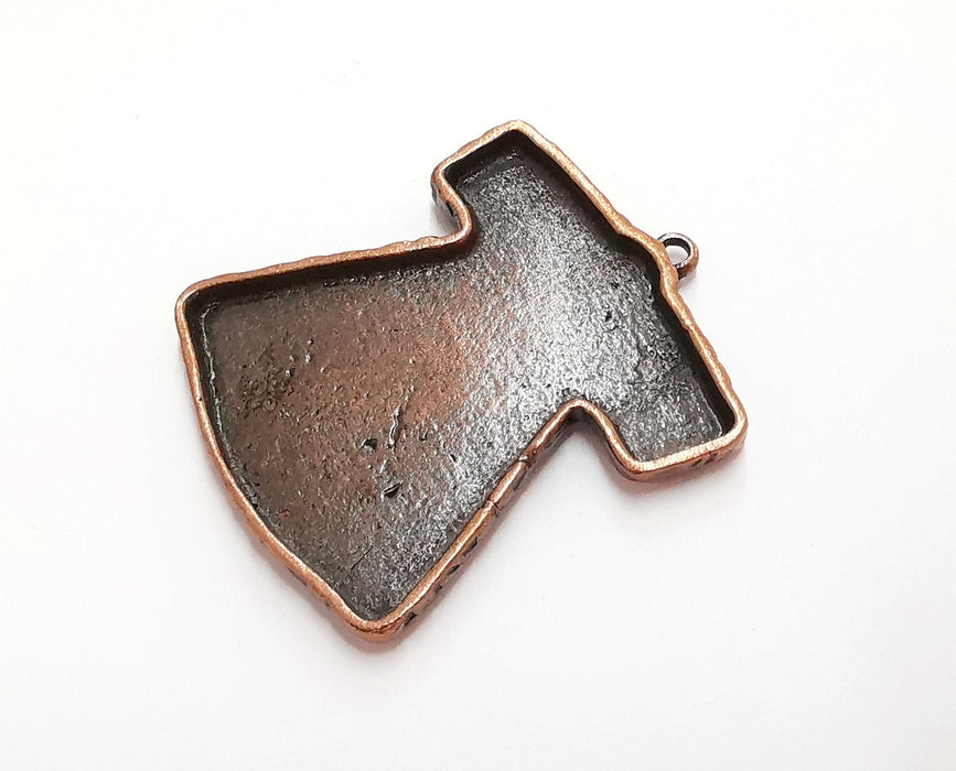 Robe Pendants Blank Resin Bezel Mosaic Mountings Antique Copper Plated Pendant (47x39mm)( 40x34 mm Bezel Inner Size)  G20859