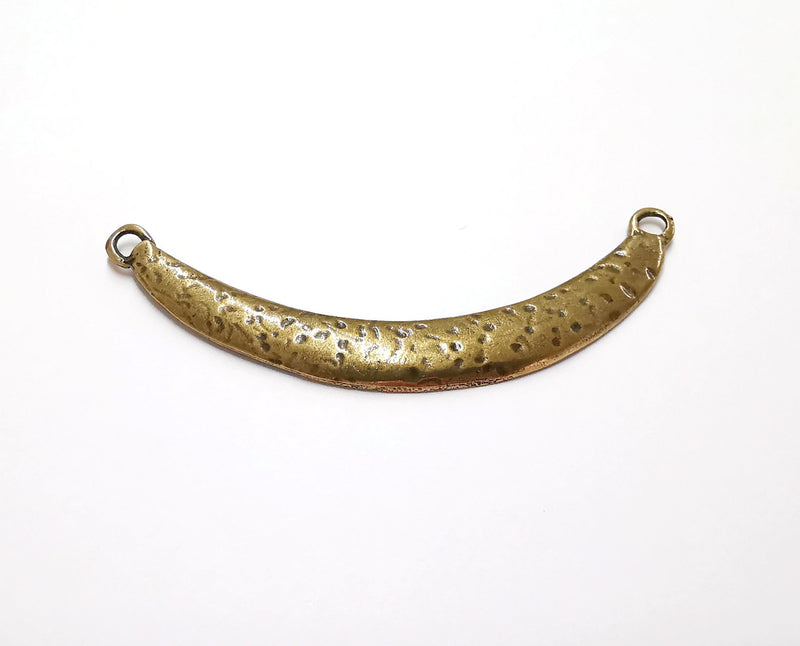 Hammered Pendant Collar Antique Bronze Plated Pendant (87mm)  G21232