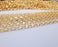 Gold Plated Box Chain 1 Meter - 3.3 Feet  (7x4.4 mm)  G21253
