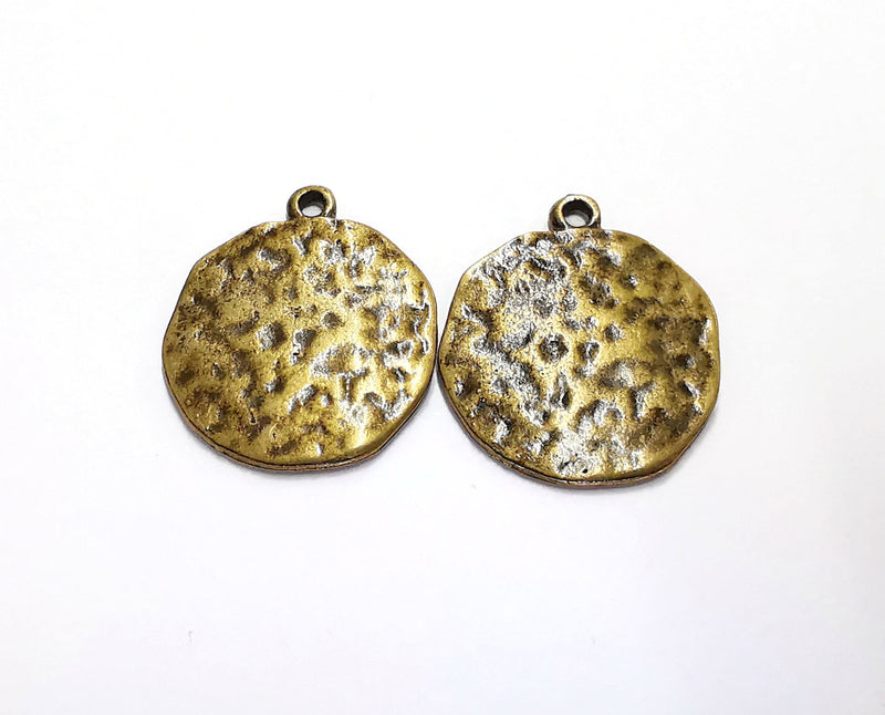 2 Antique Bronze Charms Antique Bronze Plated Charms (30x25mm)  G20918