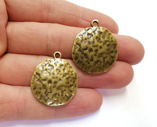 2 Antique Bronze Charms Antique Bronze Plated Charms (30x25mm)  G20918