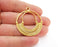 2 Gold Charms Gold Plated Charms  (44x40mm)  G21318
