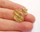 Raw Brass Leaf Ring Blank, Bezel Settings, Cabochon Base, Mountings Adjustable (3mm blank ) G20970