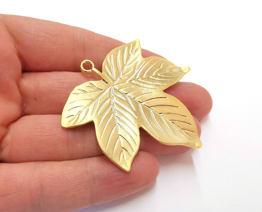 Leaf Pendant Gold Plated Pendant  (58x55 mm)  G21329
