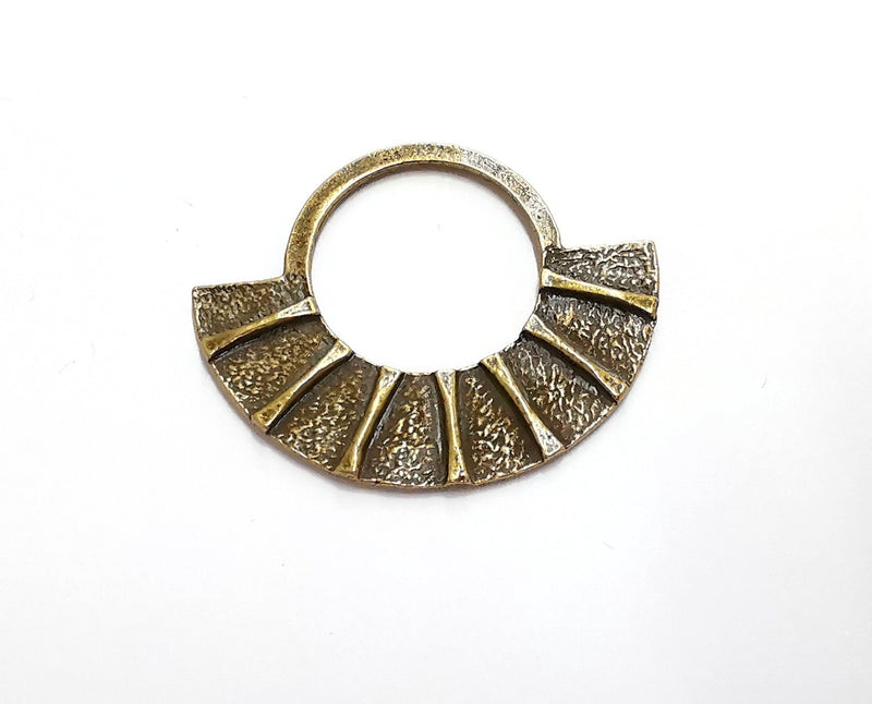 2 Antique Bronze Charms Antique Bronze Plated Charms (43x36mm)  G21022