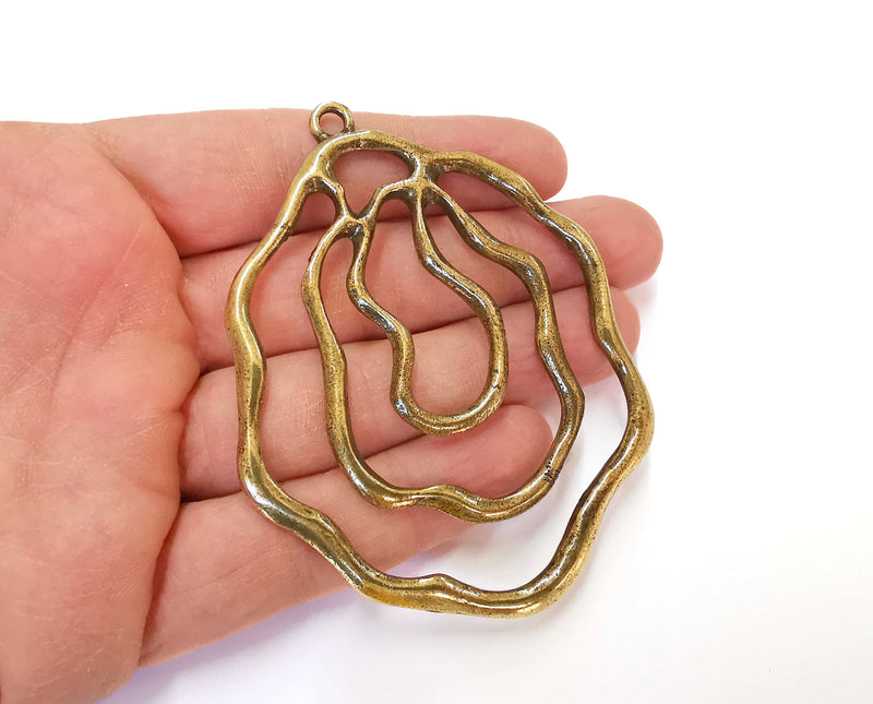 Antique Bronze Pendant Antique Bronze Plated Pendant (88x67mm) G21342