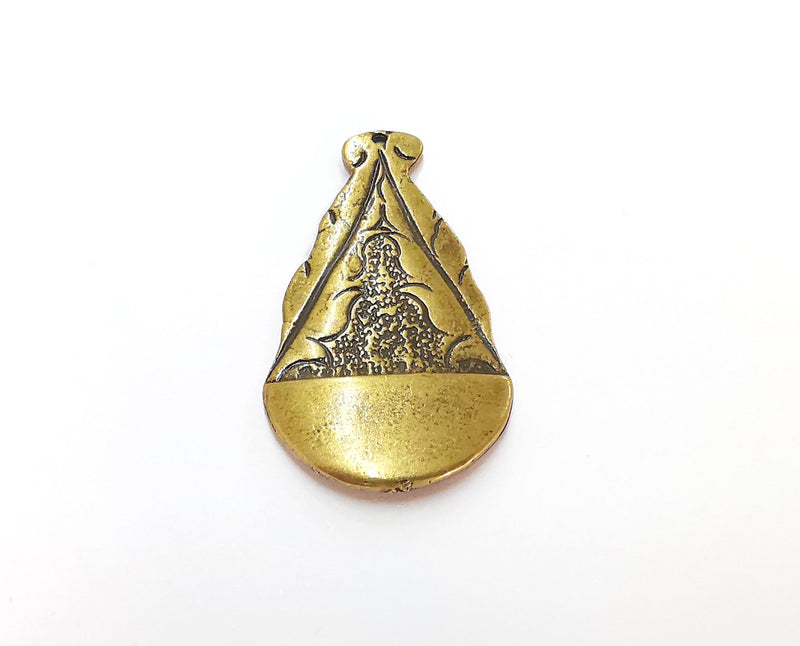2 Antique Bronze Charms Antique Bronze Plated Charms (45x25mm)  G21382