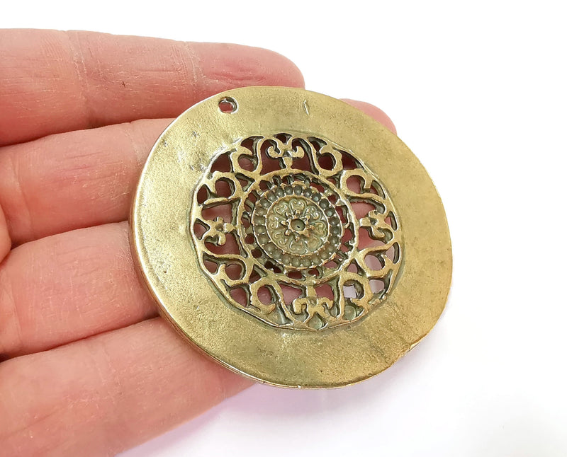 Antique Bronze Pendant Antique Bronze Plated Pendant (60mm)  G21731