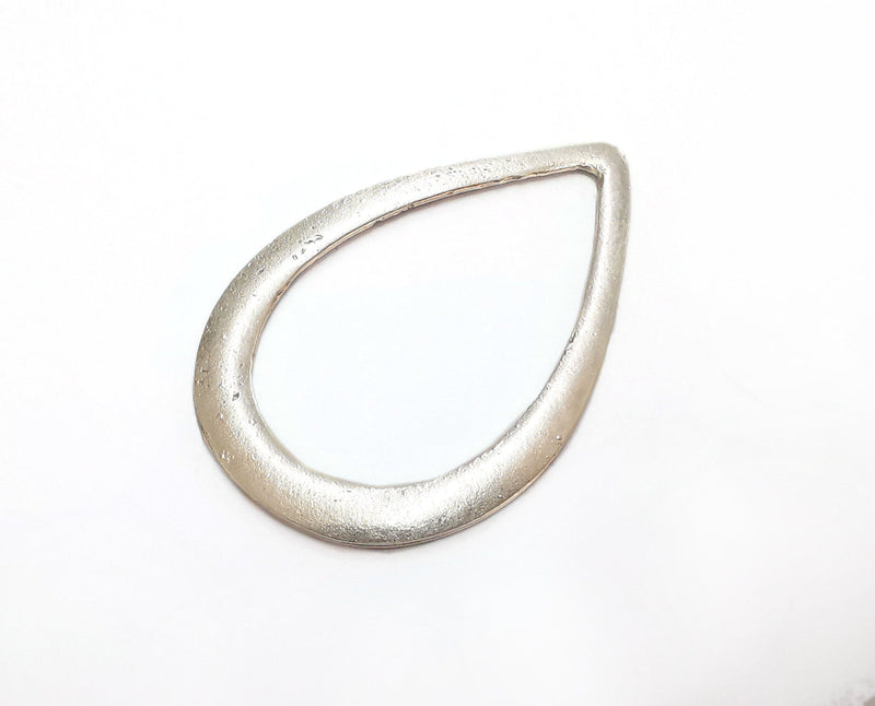 2 Drop Findings Antique Silver Plated Findings (61x40mm)  G21174