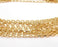 Gold Plated Box Chain 1 Meter - 3.3 Feet  (7x4.4 mm)  G21253