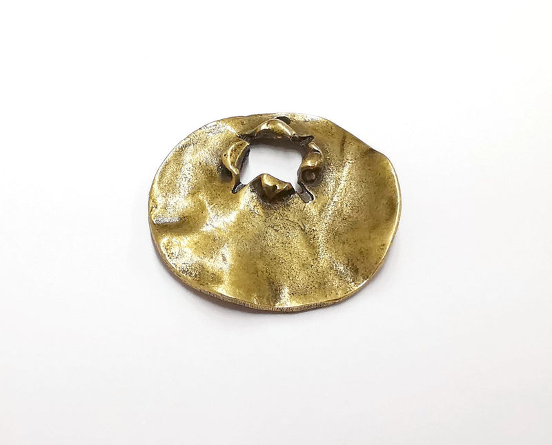 2 Antique Bronze Charms Antique Bronze Plated Charms (37mm)  G21295