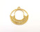 2 Gold Charms Gold Plated Charms  (44x40mm)  G21318