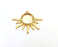 Sun Charms Blank Bezel Resin Bezel Mosaic Mountings Gold Plated Charms (42x35mm) (16 mm Bezel Inner Size)  G21319