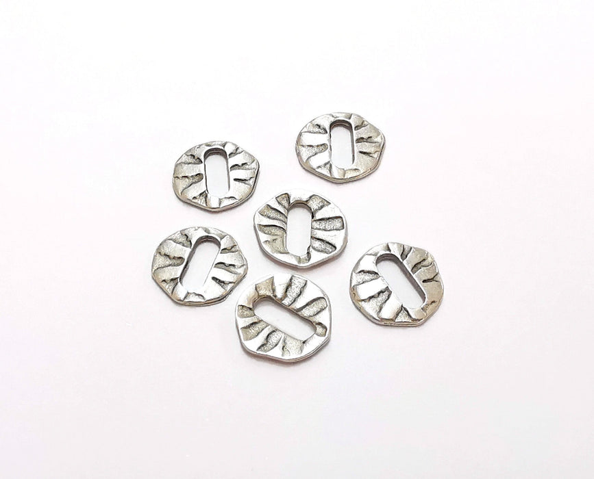 10 Silver Findings Antique Silver Plated Findings (12x11mm)  G21331