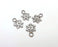10 Snow Flake Charms Antique Silver Plated Charms (21x15mm) G21332