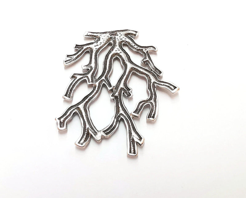 Coral Charms Antique Silver Plated Charms (58x49mm)  G21349