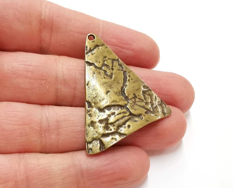 2 Curved Charms Antique Bronze Plated Charms (41x35mm)  G21361