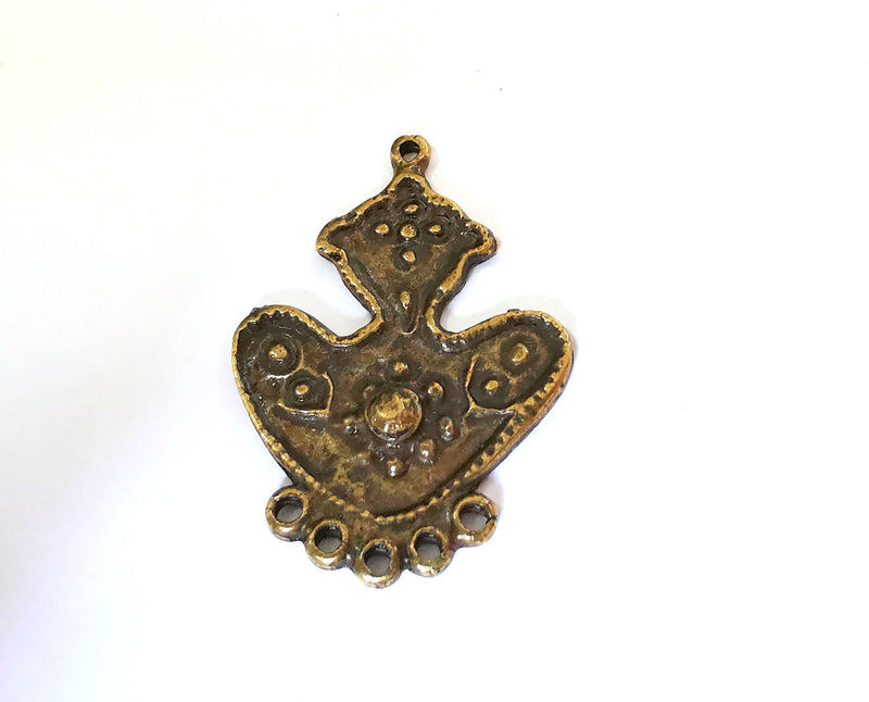 2 Antique Bronze Charm Connector Antique Bronze Charm (38x27mm) G21504