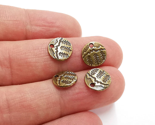 20 Antique Bronze Charms Antique Bronze Plated Charms (10mm)  G21411