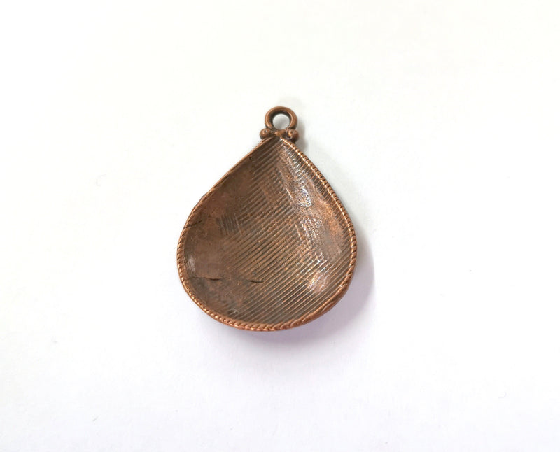2 Antique Copper Charms Antique Copper Plated Charms (33x23mm)  G21516