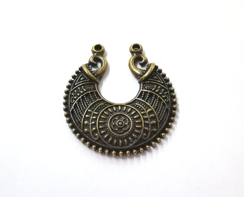 2 Antique Bronze Charms Antique Bronze Plated Charms (31x28mm)  G21518