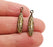 10 Antique Bronze Charms Antique Bronze Plated Charms (28x6mm)  G21425