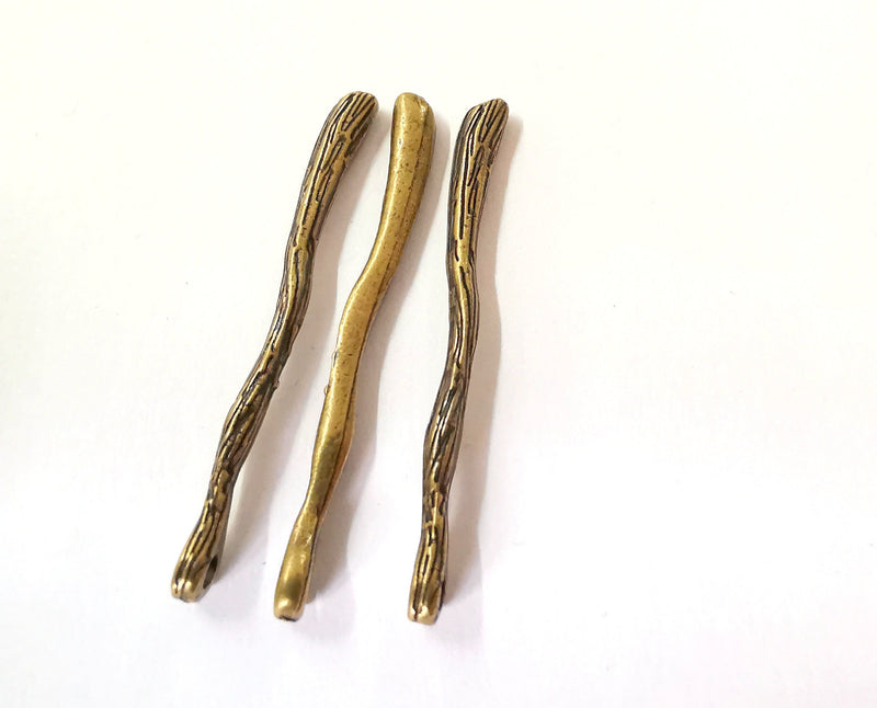 4 Antique Bronze Charms Antique Bronze Plated Charms (45x4mm)  G21439