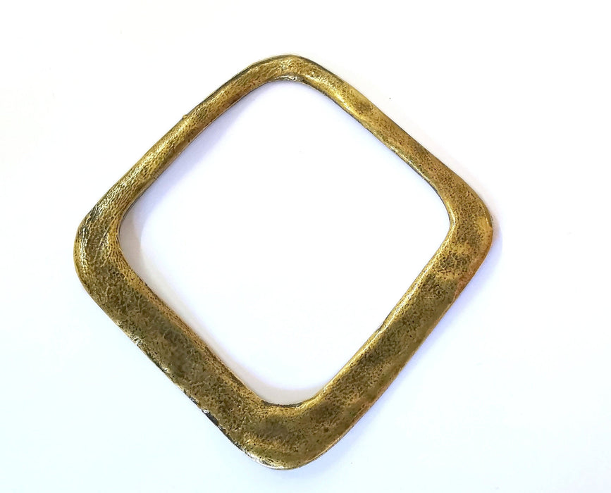 Square Pendant Antique Bronze Plated Pendant (62x61mm)  G21468