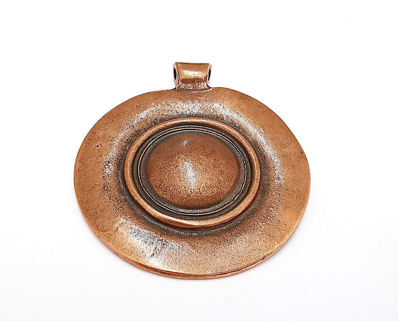 Antique Copper Pendant Antique Copper Plated Pendant (82x70mm)  G21620