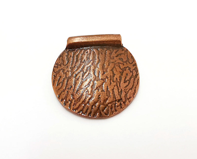 Curved Pendant Antique Copper Plated Pendant (38x36mm)  G21653