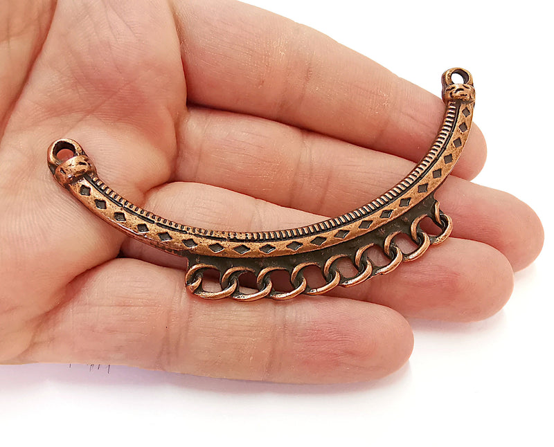 Copper Pendant Connector Antique Copper Plated  (93x37mm)  G21926