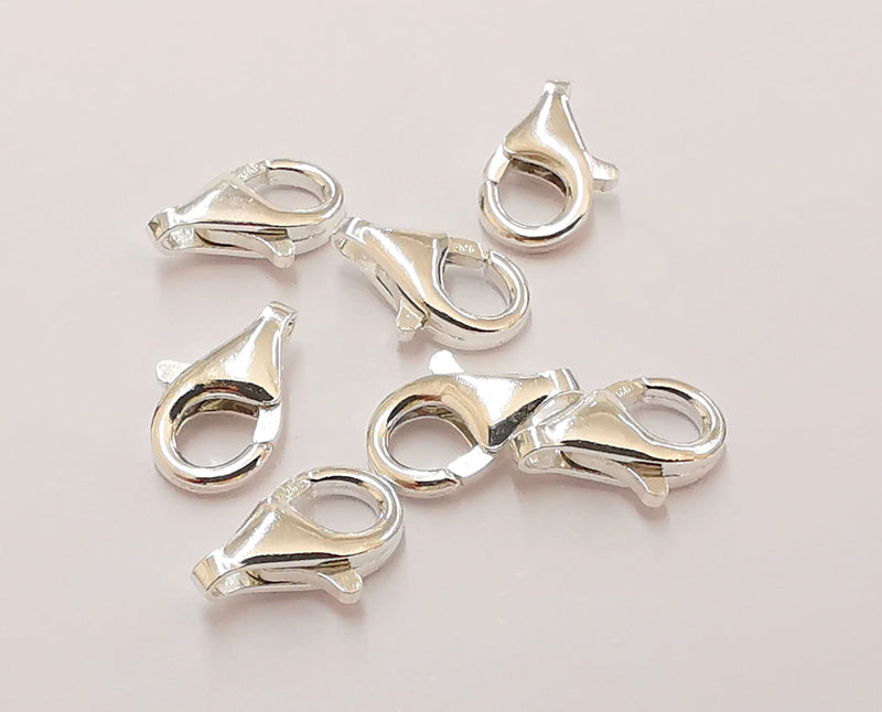 2 Sterling Silver Lobster 2 Pcs 925 Silver Findings (30x14mm) ARG21718