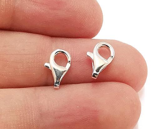 2 Sterling Silver Lobster 2 Pcs 925 Silver Findings (30x14mm) ARG21718