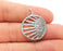 Sterling Silver Sun Charms Eye Charms 925 Silver Charms ,  Pendant (30x23mm) AG21729