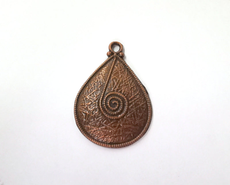 2 Antique Copper Charms Antique Copper Plated Charms (33x23mm)  G21516