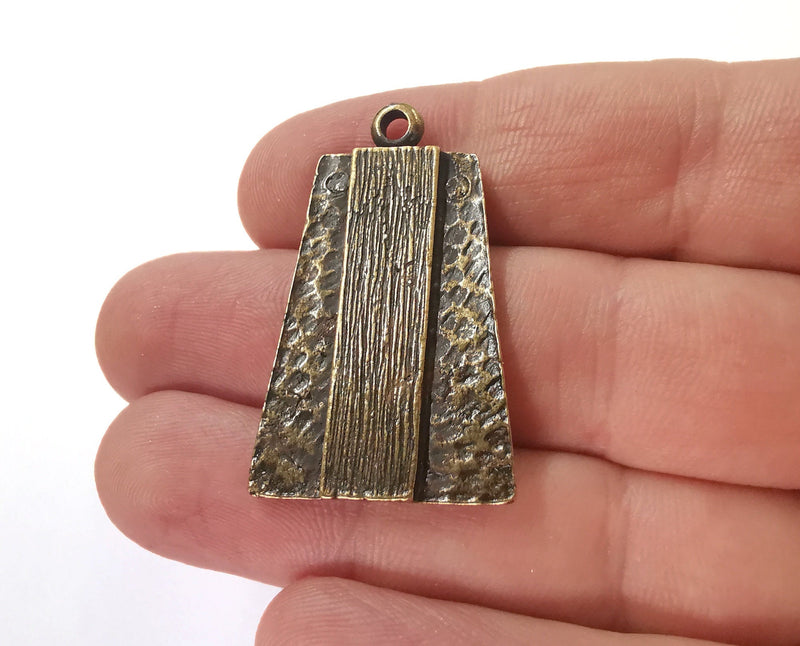 2 Antique Bronze Charms Antique Bronze Plated Charms (39x24mm)  G21524