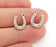 10 Horseshoe Charms Antique Silver Plated Charms (15x12mm)  G21550