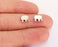 10 Silver Elephant Beads ( Double Sided ) Antique Silver Plated Beads (9x6mm) G21856