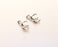 2 Sterling Silver Claw Charms 925 Silver Charms (16x10mm) OG21884