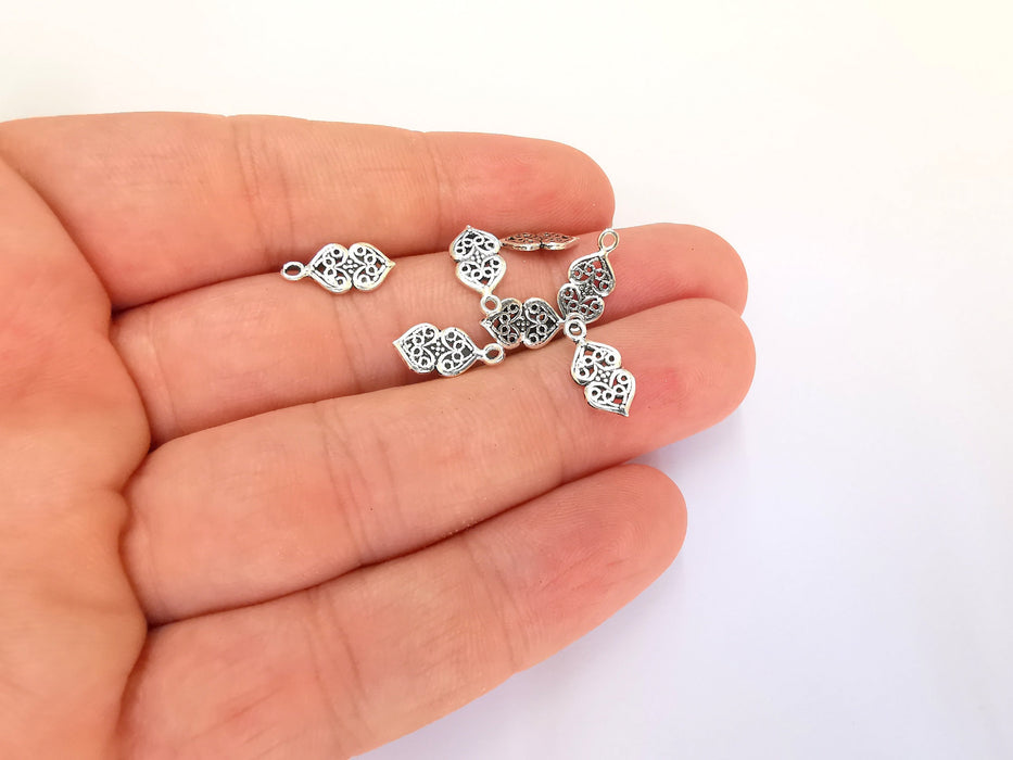 5 Sterling Silver Charms 925 Silver Charms (13x6mm) OG21902