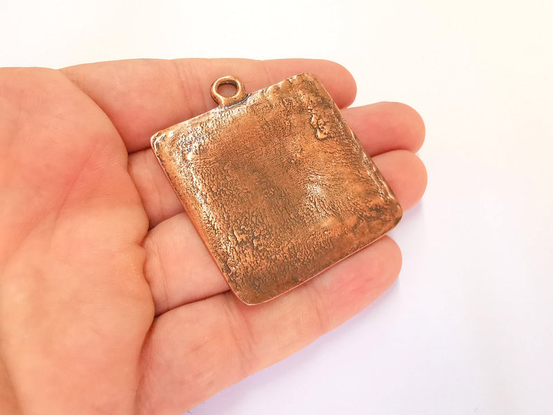 Medallion Pendant Antique Copper Plated Pendant (55x48mm) G21903