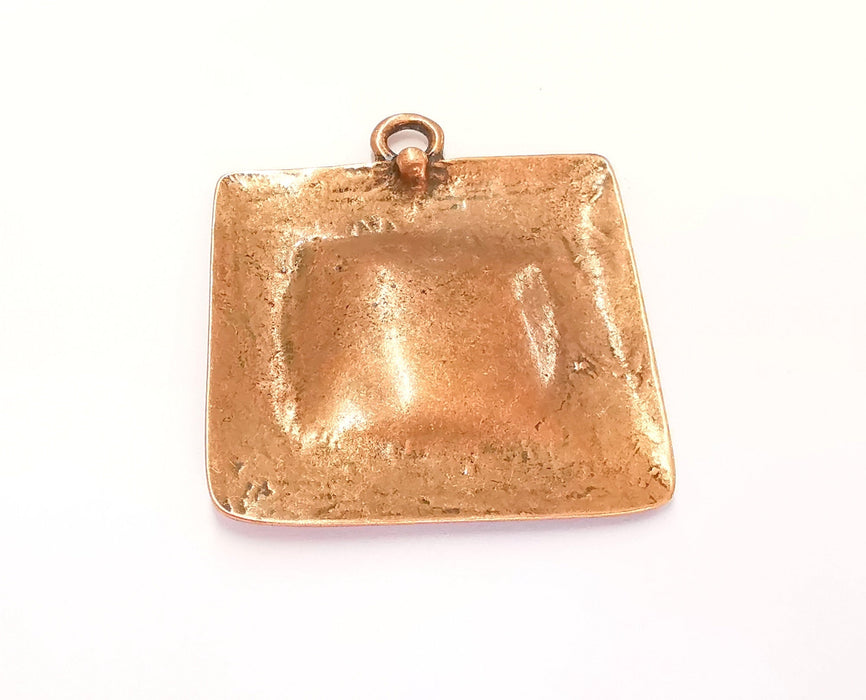 Medallion Pendant Antique Copper Plated Pendant (55x48mm) G21903